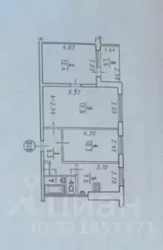 3-к кв. Омская область, Омск Заозерная ул., 3 (56.0 м)