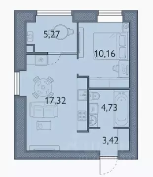 1-к кв. Брянская область, Брянский район, пос. Мичуринский, ...