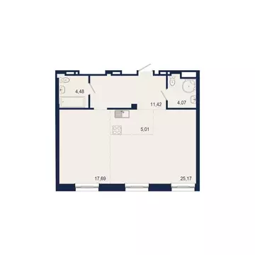 2-к кв. Башкортостан, Уфа Новомостовая ул., 4А (67.84 м)