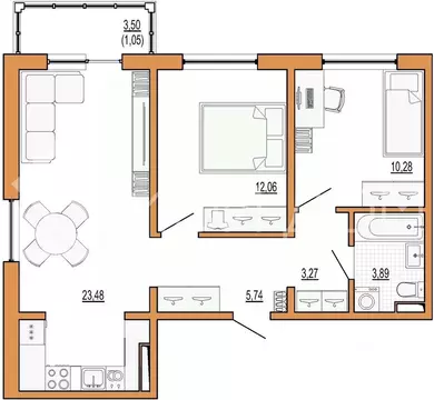 2-к кв. Сахалинская область, Южно-Сахалинск ул. Имени Б.П. Полевого, 3 ...
