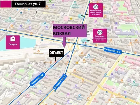 Помещение свободного назначения в Санкт-Петербург Гончарная ул., 7 (84 ...