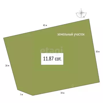 Участок в Новосибирская область, Коченевский район, Лесник СНТ  (11.87 ...