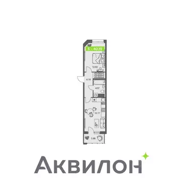 2-к кв. Архангельская область, Архангельск Ломоносовский округ,  ...