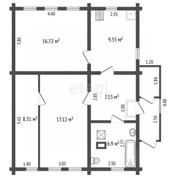 Дом в Костромская область, Нерехта Комсомольская ул., 39 (67 м)