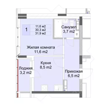 1-к кв. Нижегородская область, Нижний Новгород Кузнечиха Город жилой ...