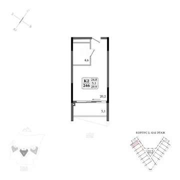 Студия Крым, Алушта муниципальный округ, пос. Бондаренково Летто жилой ...