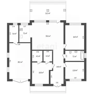 Дом в Тюменская область, Тюменский муниципальный округ, с. Кулаково, ...