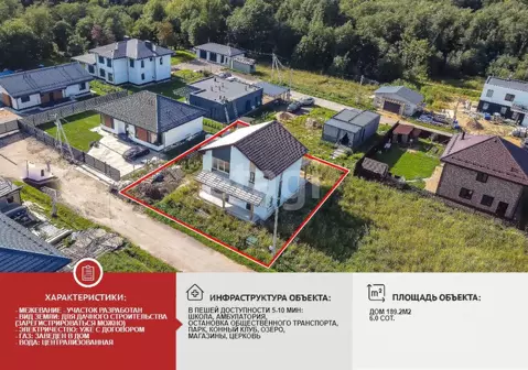 Дом в Ленинградская область, Всеволожский район, Агалатовское с/пос, ...