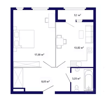 1-к кв. Иркутская область, Иркутский муниципальный округ, Маркова рп, ...