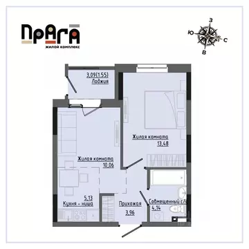 1-к кв. Удмуртия, Ижевск Комсомольская ул., 83 (38.21 м)