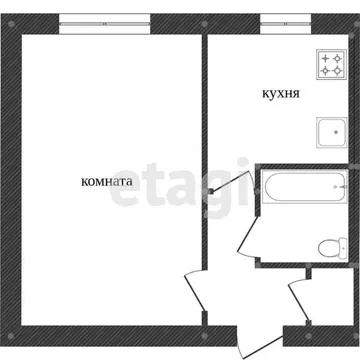 1-к кв. Калужская область, Калуга ул. Радищева, 6 (29.1 м)