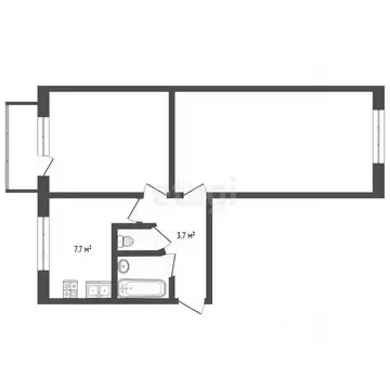 2-к кв. Ростовская область, Батайск ул. Гастелло, 4 (44.0 м)
