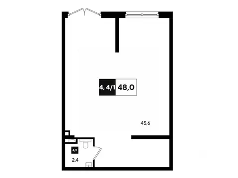 Офис в Краснодарский край, Краснодар ул. Анны Ахматовой, 6/1 (49 м)