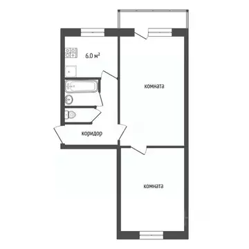 2-к кв. Тамбовская область, Тамбов Моршанское ш., 3 (39.4 м)