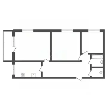 3-к кв. Тульская область, Тула Мясново мкр, проезд 6-й Полюсный, 21 ...