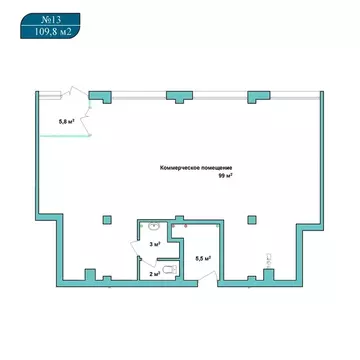 Помещение свободного назначения (109.8 м)