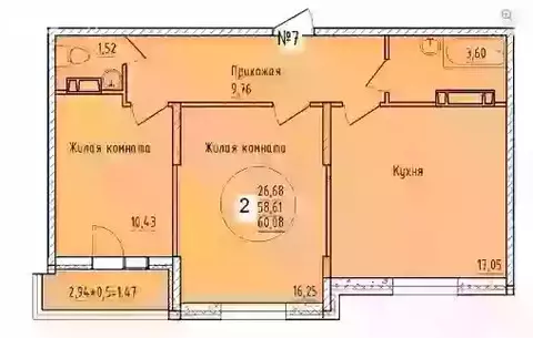 2-комнатная квартира: Краснодар, Карасунский внутригородской округ ...