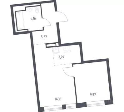 1-к кв. Ленинградская область, Ломоносовский район, Лаголовское с/пос, ...