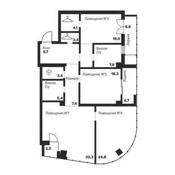 3-комнатная квартира: Челябинск, улица Труда, 157А (141.1 м)