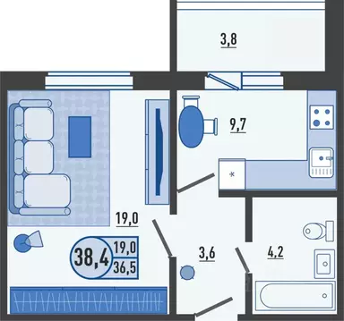 1-к кв. Орловская область, Орловский муниципальный округ, д. Образцово ...