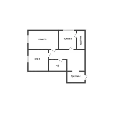 2-комнатная квартира: Тверь, Медовая улица, 7В (46 м)