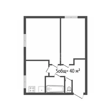 2-к кв. Брянская область, Карачев Октябрьская ул., 102 (40.0 м)