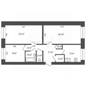 3-к кв. Ямало-Ненецкий АО, Тарко-Сале Пуровский район, Пуровск мкр, ...