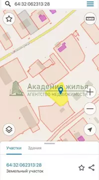 Участок в Саратовская область, с. Поповка ул. Мирная, 12 (9.0 сот.)