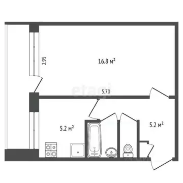 1-к кв. Архангельская область, Архангельск Ленинградский просп., 21к2 ...