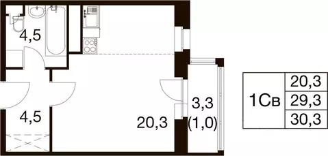 Студия Московская область, Балашиха Гагарина мкр, ул. Проектная, 4 ...