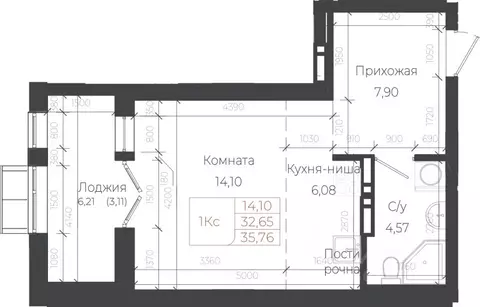 1-к кв. Алтай, Майминский район, с. Майма ул. Энергетиков (35.76 м)