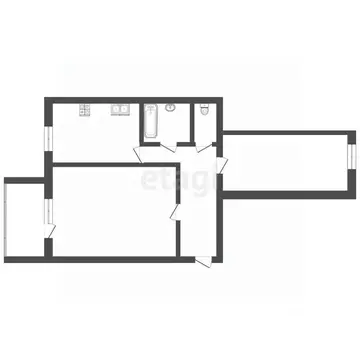 2-к кв. Ханты-Мансийский АО, Октябрьский район, пос. Унъюган ул. ...
