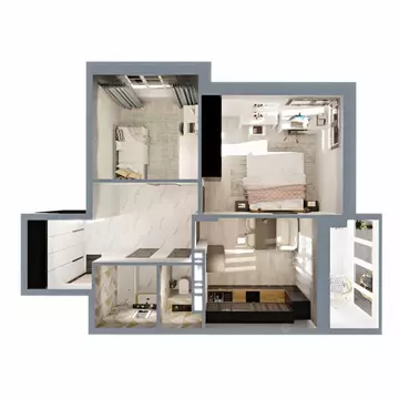 2-к кв. Владимирская область, Ковров Еловая ул., 82 (58.8 м)