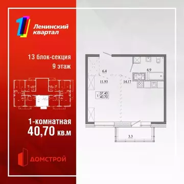 1-к кв. Иркутская область, Иркутск Ново-Ленино мкр, Территория 1-й ...