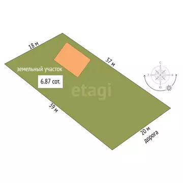 Дом в Орловская область, Орел Железнодорожник-1 СНТ, 186 (50 м)