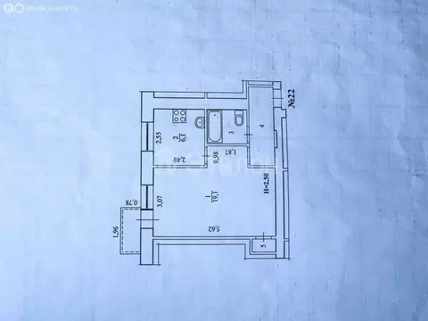 1-комнатная квартира: Волгоград, проспект Металлургов, 27 (33 м)