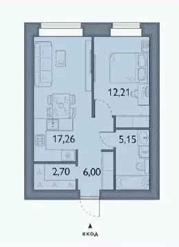 1-к кв. Брянская область, Брянский район, пос. Мичуринский, ...