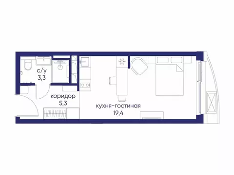 Квартира-студия: Москва, СЗАО, район Хорошёво-Мнёвники, посёлок ...
