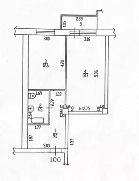 1-к кв. Алтайский край, Барнаул Северо-Западная ул., 23А (44.0 м)