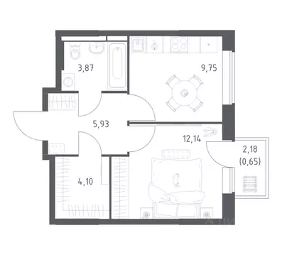 1-к кв. Московская область, Химки городской округ, д. Юрлово Пятницкие ...