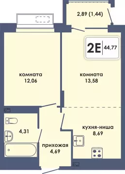 2-к кв. Пермский край, Пермь Камская Долина мкр, Аксиома жилой ...