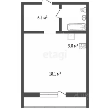 Студия Ханты-Мансийский АО, Ханты-Мансийск ул. Анны Коньковой, 6 (33.4 ...