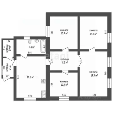 Дом в Тюменская область, Исетский муниципальный округ, с. Рассвет ул. ...