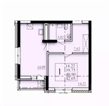 1-к кв. Башкортостан, Уфа Затон-Восточный жилрайон, Паруса жилой ...