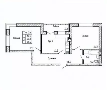 2-к кв. Воронежская область, Рамонский район, с. Ямное ул. Атамана ...