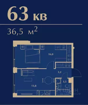 1-к кв. Москва Большая Черкизовская ул., 4А (36.5 м)