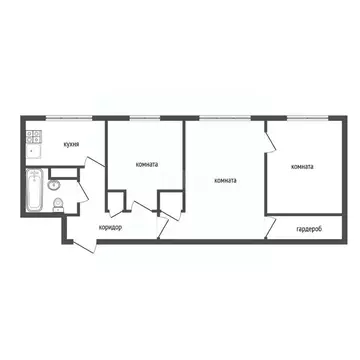 3-к кв. Воронежская область, Воронеж ул. Космонавтов, 30 (55.5 м)