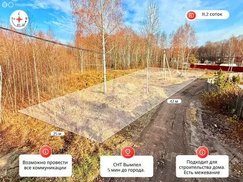 Участок в Тобольск, садоводческое товарищество Вымпел (11.25 м)