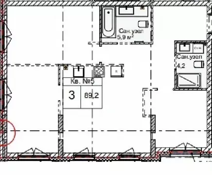 3-к кв. Нижегородская область, Нижний Новгород Огни Започаинья жилой ...