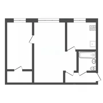 2-к кв. Тульская область, Новомосковск ул. Космонавтов, 5 (43.0 м)
